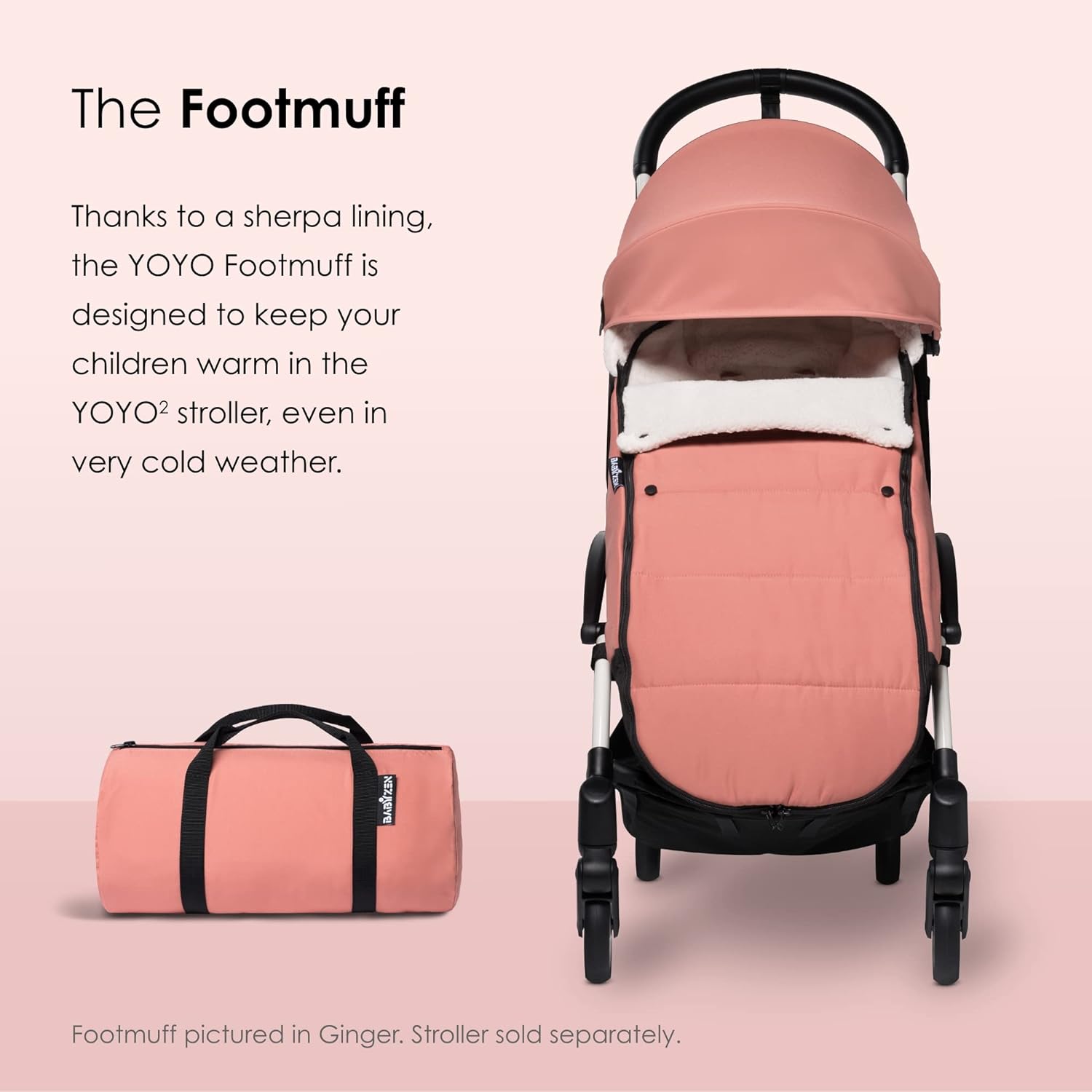 Babyzen footmuff ginger hotsell