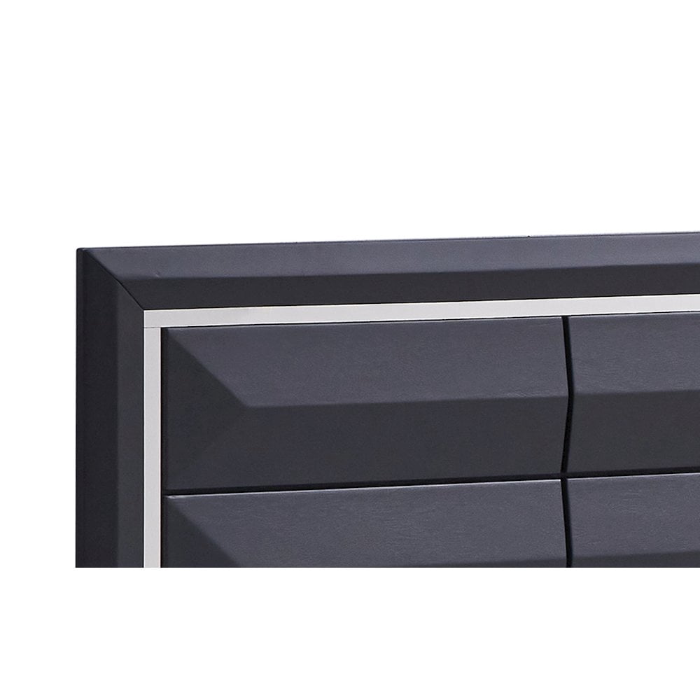 Glory Furniture Liverpool Queen Bed in Black Color