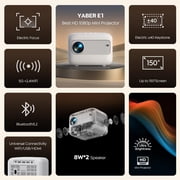 YABER Mini Projector with 5G WiFi & Bluetooth 5.2, Native 1080P Portable Outdoor Projector with Electric Focus, ±40° Keystone Correction, Home Theater Projector for Phone, TV Stick, Laptop, PS5