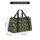 thumbnail image 3 of Balery Camouflage Dinosaur Bolsa de Gimnasio para Mujeres, Bolsa de Viaje con Bolsillo Húmedo, Bolsa de Fin de Semana para Mujeres, Bolsa de Viaje Resistente al Agua, 3 of 7