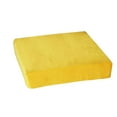 thumbnail image 2 of JeashCHAT Memory Foam Chair Cuhsion Solid Thicken Seat Cushion Pad Floor Pillow Floor Cushion for Tatami Living Room Dining Chair Patio Furniture, 16x16 inches Square, Yellow, 2 of 5