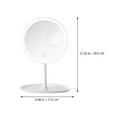 thumbnail image 4 of 1Ensemble Miroir Cosmétique de Table avec Lumière LED Miroir de Maquillage de Bureau (Blanc), 4 of 8