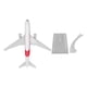 thumbnail image 2 of Modelo a escala de avión adorno decorativo exquisito realista Desarrollar talento Modelo de avión educativo Aleación para adultos para vitrina ANGGREK Otros, 2 of 8
