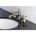 thumbnail image 2 of Kingston Brass KC7063BX English Country 8 in. Widespread Bathroom Faucet, Antique Brass, 2 of 5