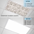 thumbnail image 4 of Farmhouse Brown Fluorescent Light Covers, Vintage Flower Leaf Botanical Plant Magnetic Light Covers for Ceiling Lights, Fluorescent Ceiling Shade Filters for Classroom Bedroom Office 4x2Ft x 2PCS, 4 of 8