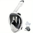 thumbnail image 1 of Full Face Snorkel Mask With Camera Mount, 180 Degree Panoramic View Anti-Leak Snorkeling Swimming Diving Goggle For Adults, 1 of 5
