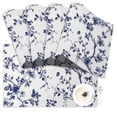 thumbnail image 6 of SUNOLIFE Spring Blue Floral Placemats Set of 4 Linen Double-Sided Dining Table Place Mats for Table Decor 12"Wx18"L in, 6 of 6