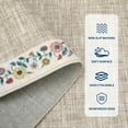 thumbnail image 6 of FairOnly Modern Machine Washable Low Pile Area Rug Framed Floral Non Slip Floor Cover for Living Room Dinning Room Kitchen,Light Camel, 6 of 7