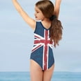 thumbnail image 3 of FOR U DESIGNS England Flag One Piece Swimsuit Teenage Girl Casual Sleeveless Bathing Suit for Beach Swimming Pool Summer Kids Gymnastics Swimwear Size 7-8, 3 of 8