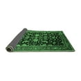 thumbnail image 2 of Ahgly Company Indoor Round Oriental Emerald Green Industrial Area Rugs, 8' Round, 2 of 4