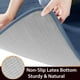 thumbnail image 4 of Juego de alfombrillas de baño Yimobra Memory Foam, 3 piezas, azul vaquero, 4 of 6