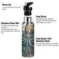 thumbnail image 3 of Octopus Map Sports Water Bottle with Straw Lid Insulated Stainless Steel Leak Proof BPA Free Thermal Mug with Handle for Gym Yoga Cycling Camping, 3 of 8