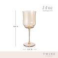 thumbnail image 4 of Twine Tulip Stemmed Wine Glasses, White and Red Wine Glasses 14 oz Set of 2, 4 of 6