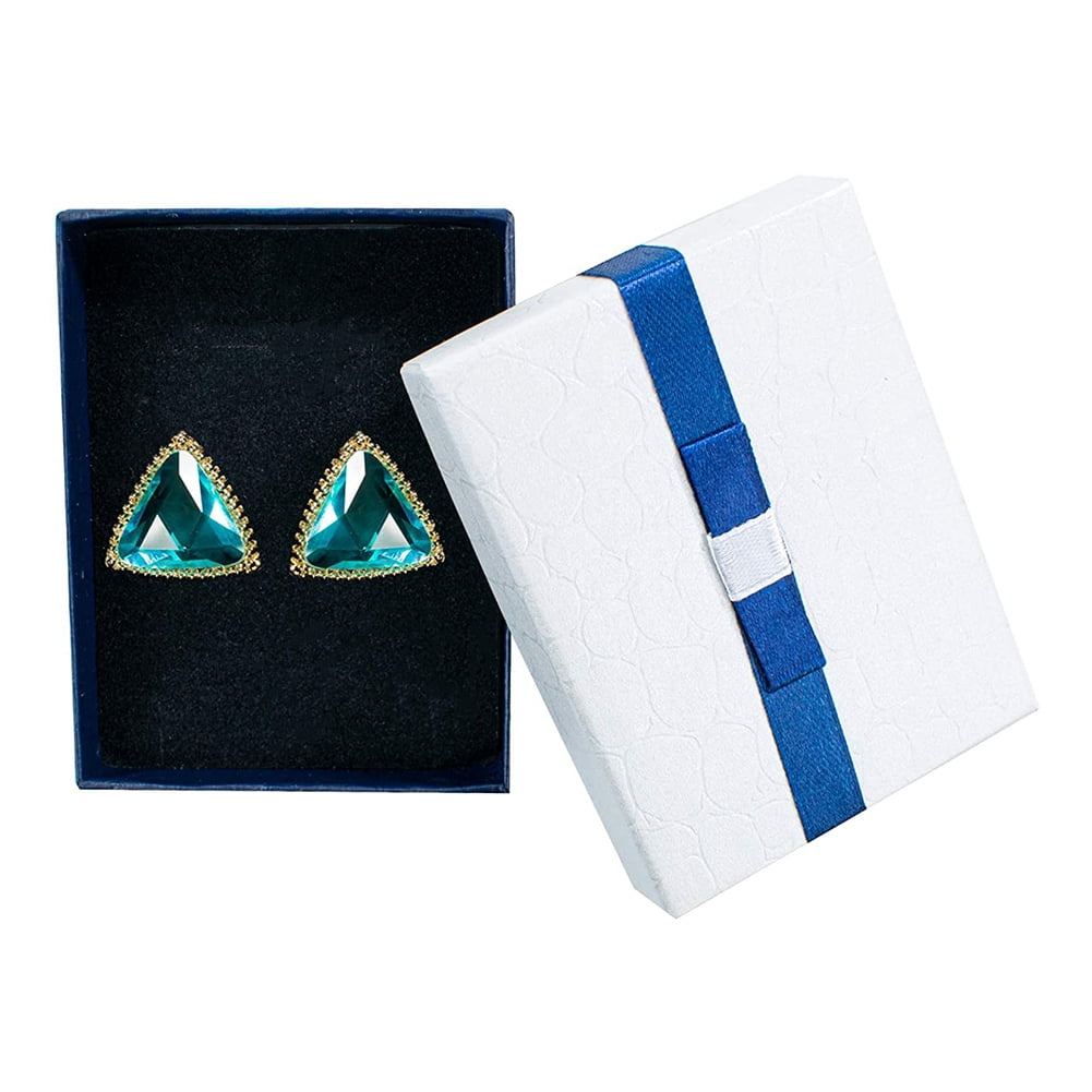 24 Pcs Kraft Rectangular Card Box Jewellery Ring Earring Cufflink Gift Boxes 