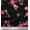 Black, variant on Soimoi Cotton Duck Fabric Leaves & Pink Flower Printed Craft Fabric by the Yard 42 Inch Wide
