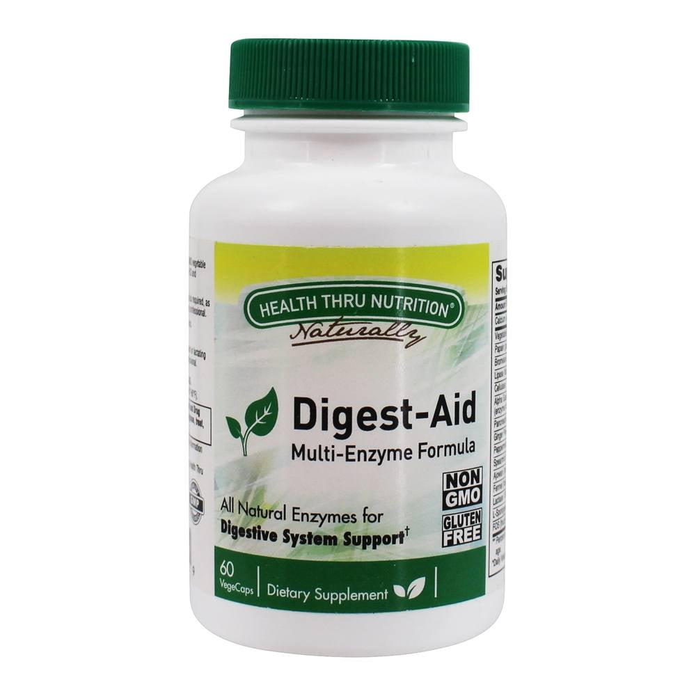 Health Thru Nutrition DigestAid MultiEnzyme Formula 60 Vegetable