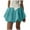 M118 Blue, variant on Tfken Summer Women Skirts Elastic Waist Solid Color Mini Bubble Skirts Trendy Daily Wear Female Classic Clothes Black