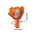 thumbnail image 2 of Crochet BouquetofFlowers, DecorationsforHome, Flower Decorations, Mother Day Gifts, Home Decor GiftsforWomen, 5 Hobby, 1 Set, 2 of 7