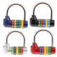 thumbnail image 1 of kurtrusly 5-Digit Zinc Alloy Combination Lock Travel Luggage Suitcase Padlock Silver, 1 of 8