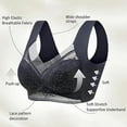 thumbnail image 5 of Jeadora Bras for Older Women,Lace's Large-Sized Vest Without Steel Rims,Push Up Posture Correcting Wireless Seamless（Blue,6X-Large）, 5 of 7