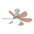 thumbnail image 1 of yeacher E27 Ceiling Fan Light with Remote, 40W Pink, 3-Color Dimmable, Timer Function, for Bedroom, Kids Room, Living Room, Study Room, 1 of 6