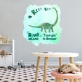 thumbnail image 3 of Watercolor Decal Rawr Means I Love You In Dinosaur Living Room Wall Decal for Family Funny Jurassic Quotes Lettering Art Cute Themed Room Décor - Size: 9 In x 10 In, 3 of 5