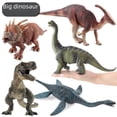 thumbnail image 1 of Simulación de dinosaurio grande jurásico, modelo de tiranosaurio rex, modelo de braquiosaurio, modelo de dinosaurio de juguete, 1 of 5