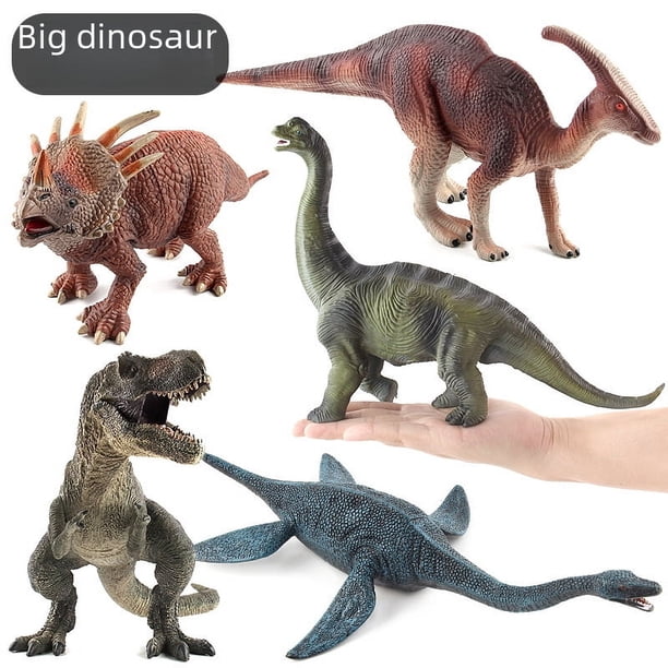 Simulación de dinosaurio grande jurásico, modelo de tiranosaurio rex, modelo de braquiosaurio, modelo de dinosaurio de juguete