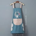 thumbnail image 3 of Cozy Adjustable Cross Back Aprons for Women with Pockets Cotton Linen Cooking Kitchen Baking, 3 of 3
