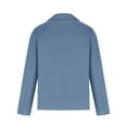 thumbnail image 5 of Clearance Black and Friday Suit Jacket for Women Plus Size Clearance Fayshow0 Women'S Casual Blazer Jackets Suit Long Sleeve Open Front with Button Pockets for Business Office,Light Blue S, 5 of 6