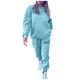 thumbnail image 1 of Conjunto de chándal de mujer con estampado de letras de 2 piezas: camiseta de manga larga con cuello redondo y pantalones holgados, informal/deportivo, otoño/invierno (S-XL), 1 of 6