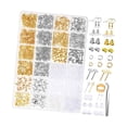 thumbnail image 1 of 2290 Uds. Kit de fabricación de pendie, pendie, pinzas, pasadores , herramienta suministros de fabricación Sunnimix Ganchos para hacer aretes, 1 of 7