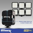 thumbnail image 3 of Ultimaxx Mini 49 LED Video Light - USB / Built-In Rechargeable Li-ion Battery, 3 of 4