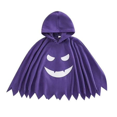 

nsendm Toddler Long Coats for Girls Toddler Boys Girls Halloween Fancy Party Costume Hooded Robe Girls Fashion Coat Purple 18-24 Months