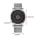 thumbnail image 2 of Reloj de Pulsera Para Hombre, Original A Estrenar Correa Metalica Hombre, Moderno, Casual, Deportivo Reloj de Pulsera,Reloj Digital Multifuncional para Hombres, Deportes, Correr B,metal, 2 of 5