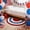 B, variant on AZXY 4th of July Patriotic Multi-Shape Door Mat, Flag & Hat Print Entryway Rug, Non-Slip Independence Day Decor Mat for Porch & Living Spaces
