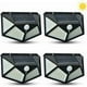 thumbnail image 1 of Lámpara solar para exteriores, paquete de 4, 100 LED, luz solar para exteriores con sensor de movimiento, 270°, 3 modos, iluminación solar impermeable para exteriores para jardín, terraza, garaje, 1 of 5