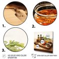 thumbnail image 3 of Designart "Fragrant Herb Ensemble in Green" Food & Beverage Wall Art - Traditional Green Spices Bedroom Canvas Wall Art, 3 of 6