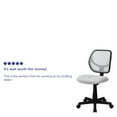 thumbnail image 5 of Flash Furniture Low Back White Mesh Swivel Task Office Chair, 5 of 13