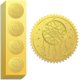 thumbnail image 1 of Sello adhesivo dorado con diseño de atrapasueños en relieve, 2 pulgadas, 100 unidades, autoadhesivo, dorado, con relieve alrededor., 1 of 9