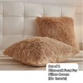 thumbnail image 2 of Pack de 2 fundas de almohada de piel sintética de camello de 45 x 45 cm de Liferevo, 2 of 7