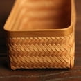 thumbnail image 4 of Bamboo Woven Basket de Almacenamiento Bandeja de Cesto Caja de Té Sorage, 4 of 9