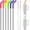 Fluorescent, variant on Tomorotec 12-Inch Stainless Steel Straw with Silicone Extender Tip Compatible with Stanley Adventure Quencher 40oz Tumbler 6-Pack w/ 2 Cleaning Brushes, 0.4" Diameter Metal Straws Food Grade Set