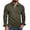 Army Green, variant on Iyufng Mens Corduroy Long Sleeve Henley Shirts Three Button Half Placket Chest Pocket Relaxed Fit Daily Casual Long Sleeve Pullover Top
