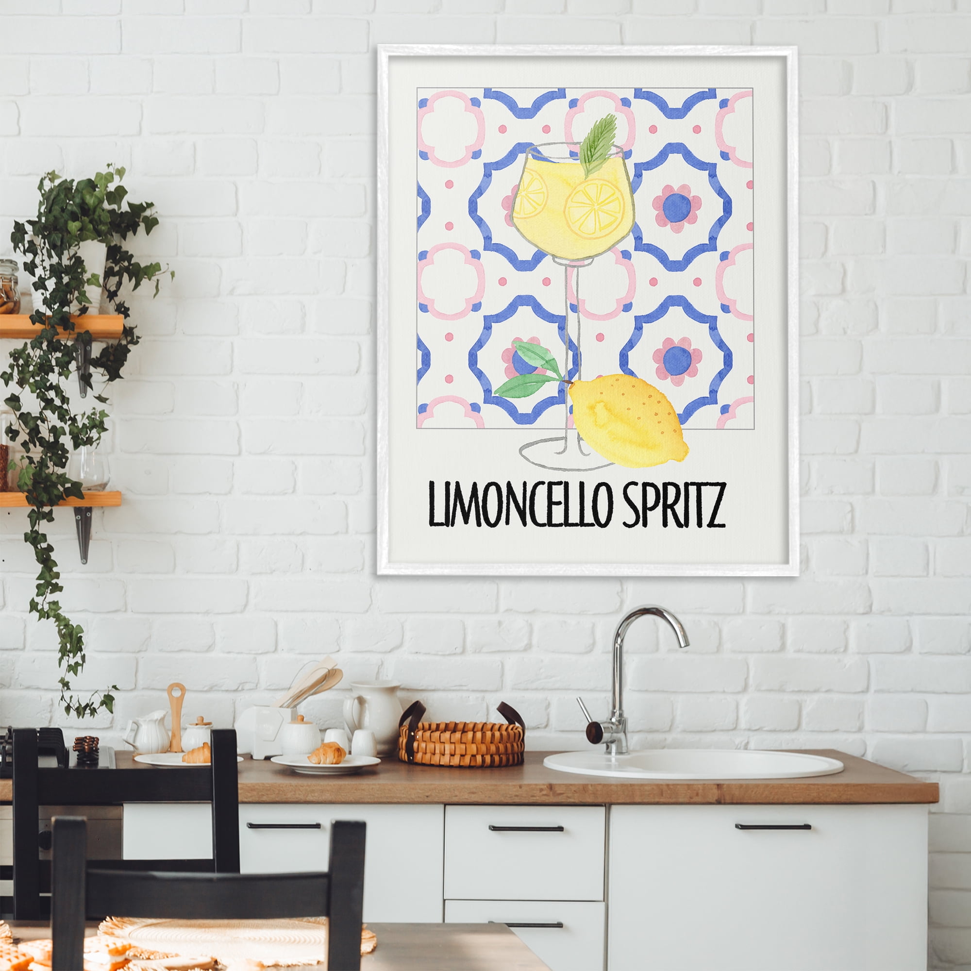 Stupell Industries Italy Spritz on My Mind White Framed Giclee Art, design by Nina Jacobs