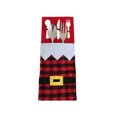 thumbnail image 2 of Bewildely Bolsa de vajilla de Navidad de 4 piezas, bolsa de cubiertos de Navidad para fiestas, cubiertos, organizador de regalos de dulces, Kits de decoración para fiestas Tipo 1, 2 of 6
