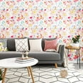 thumbnail image 6 of VEELIKE Pink Floral Wallpaper Peel and Stick Wallpaper Watercolor Floral 17.7"x 118.1" Vintage Removable Decorative Self Adhesive Floral Wall Mural Vinyl for Bedroom Nursery Wall Cabinets Shelf Liner, 6 of 11