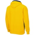 thumbnail image 3 of Men's Colosseum Maize Michigan Wolverines Arch & Logo 3.0 Full-Zip Hoodie, 3 of 3