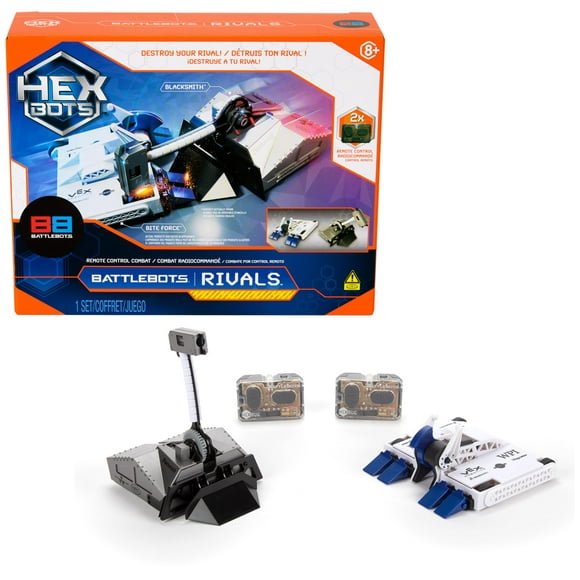 HEX BOTS BattleBots Rivals 4.0 (Blacksmith and Biteforce), Remote Control Robot Toys for Kids, STEM Toys for Boys and Girls Ages 8 & Up, Batteries Included