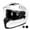 white, variant on Westt Full Face Helmet - Motorcyle Helmet with Dual Visor DOT Approved - Black L